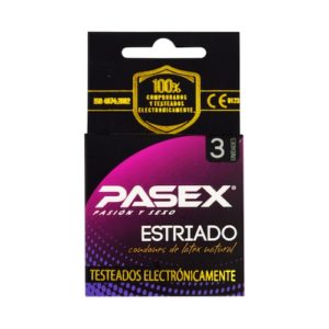 Preservativo Pasex Estriado Tripack